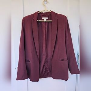 H&M Maroon Blazer Size 2